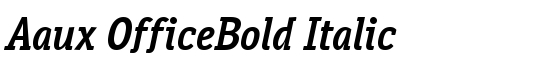Aaux OfficeBold Italic - Download Thousands of Free Fonts at FontZone.net