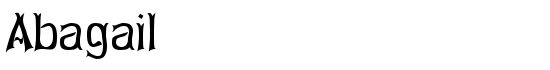 Abagail - Download Thousands of Free Fonts at FontZone.net