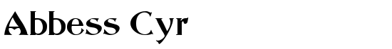 Abbess Cyr - Download Thousands of Free Fonts at FontZone.net
