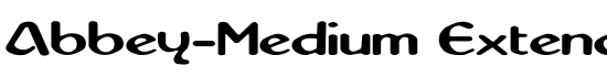 Abbey-Medium Extended - Download Thousands of Free Fonts at FontZone.net