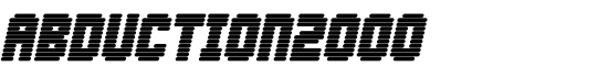 Abduction2000 - Download Thousands of Free Fonts at FontZone.net