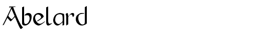 Abelard - Download Thousands of Free Fonts at FontZone.net