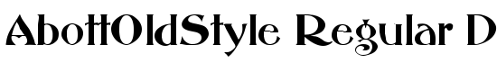 AbottOldStyle Regular DB - Download Thousands of Free Fonts at FontZone.net