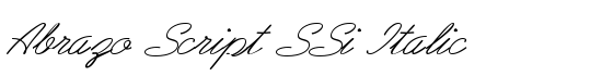 Abrazo Script SSi Italic - Download Thousands of Free Fonts at FontZone.net