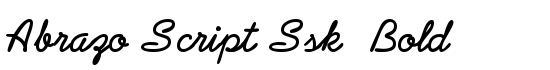 Abrazo Script Ssk  Bold - Download Thousands of Free Fonts at FontZone.net