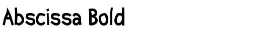 Abscissa Bold - Download Thousands of Free Fonts at FontZone.net