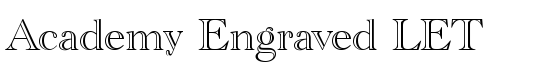 academy engraved font free download