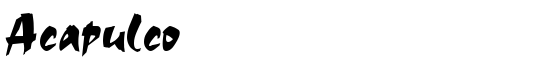 Acapulco - Download Thousands of Free Fonts at FontZone.net