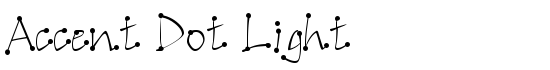 Accent Dot Light - Download Thousands of Free Fonts at FontZone.net