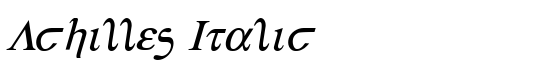 Achilles Italic - Download Thousands of Free Fonts at FontZone.net