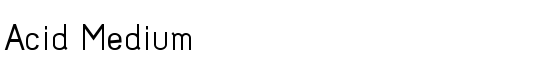 Acid Medium - Download Thousands of Free Fonts at FontZone.net