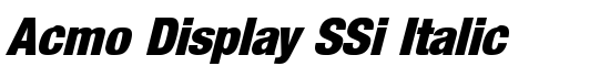 Acmo Display SSi Italic - Download Thousands of Free Fonts at FontZone.net