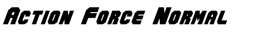 Action Force Normal - Download Thousands of Free Fonts at FontZone.net