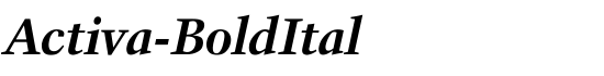 Activa-BoldItal - Download Thousands of Free Fonts at FontZone.net