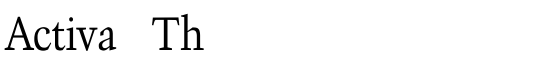 Activa Th - Download Thousands of Free Fonts at FontZone.net
