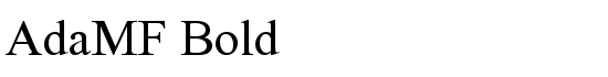 AdaMF Bold - Download Thousands of Free Fonts at FontZone.net