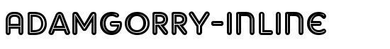 AdamGorry-Inline - Download Thousands of Free Fonts at FontZone.net