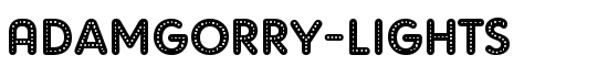 AdamGorry-Lights - Download Thousands of Free Fonts at FontZone.net