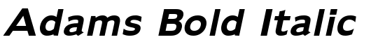 Adams Bold Italic - Download Thousands of Free Fonts at FontZone.net