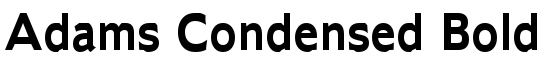 Adams Condensed Bold - Download Thousands of Free Fonts at FontZone.net
