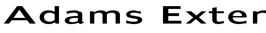 Adams Extended Normal - Download Thousands of Free Fonts at FontZone.net