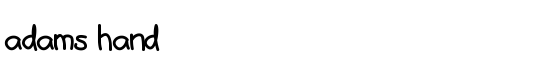 adams hand - Download Thousands of Free Fonts at FontZone.net