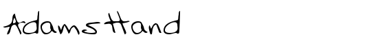 AdamsHand - Download Thousands of Free Fonts at FontZone.net