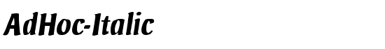 AdHoc-Italic - Download Thousands of Free Fonts at FontZone.net