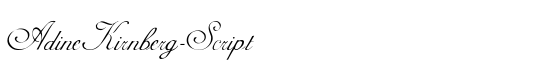 AdineKirnberg-Script - Download Thousands of Free Fonts at FontZone.net