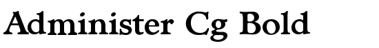 Administer Cg Bold - Download Thousands of Free Fonts at FontZone.net