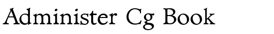 Administer Cg Book - Download Thousands of Free Fonts at FontZone.net