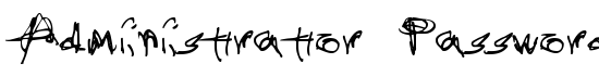 Administrator Password - Download Thousands of Free Fonts at FontZone.net