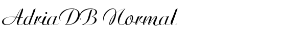 AdriaDB Normal - Download Thousands of Free Fonts at FontZone.net