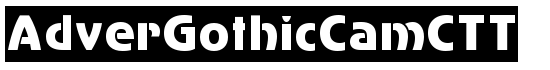 AdverGothicCamCTT - Download Thousands of Free Fonts at FontZone.net