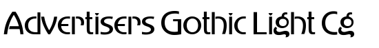 Advertisers Gothic Light Cg - Download Thousands of Free Fonts at FontZone.net