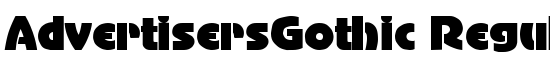 AdvertisersGothic Regular DB - Download Thousands of Free Fonts at FontZone.net