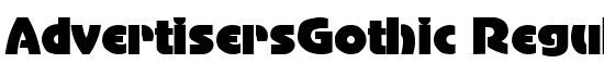 AdvertisersGothic Regular - Download Thousands of Free Fonts at FontZone.net