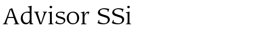 Advisor SSi - Download Thousands of Free Fonts at FontZone.net