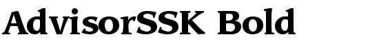 AdvisorSSK Bold - Download Thousands of Free Fonts at FontZone.net