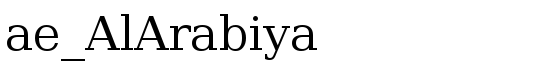 ae_AlArabiya - Download Thousands of Free Fonts at FontZone.net