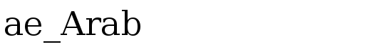ae_Arab - Download Thousands of Free Fonts at FontZone.net