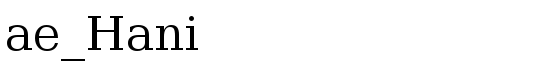 ae_Hani - Download Thousands of Free Fonts at FontZone.net