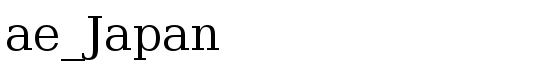 ae_Japan - Download Thousands of Free Fonts at FontZone.net