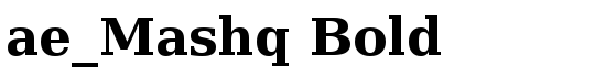 ae_Mashq Bold - Download Thousands of Free Fonts at FontZone.net