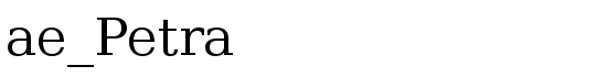 ae_Petra - Download Thousands of Free Fonts at FontZone.net