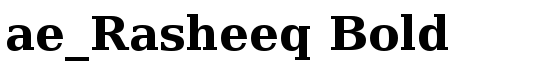 ae_Rasheeq Bold - Download Thousands of Free Fonts at FontZone.net