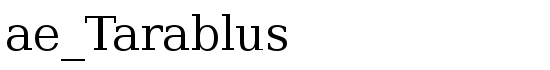 ae_Tarablus - Download Thousands of Free Fonts at FontZone.net