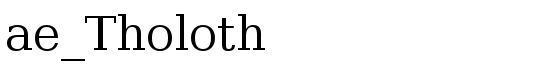 ae_Tholoth - Download Thousands of Free Fonts at FontZone.net