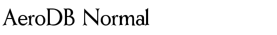 AeroDB Normal - Download Thousands of Free Fonts at FontZone.net