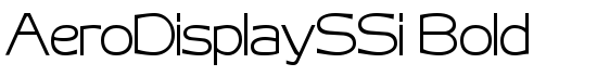 AeroDisplaySSi Bold - Download Thousands of Free Fonts at FontZone.net